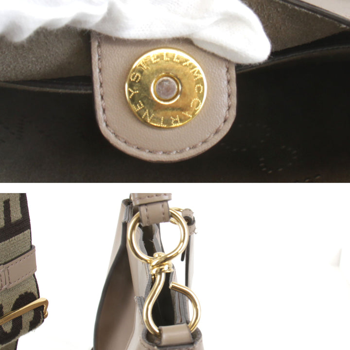 美品『USED』 
Stella McCartney ステラマッカートニー 
 ショルダーバッグ 
レザー ベージュ