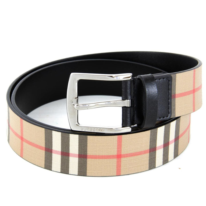 美品『USED』 
BURBERRY バーバリー 
 アーカイブ ベルト 
レザー ベージュ