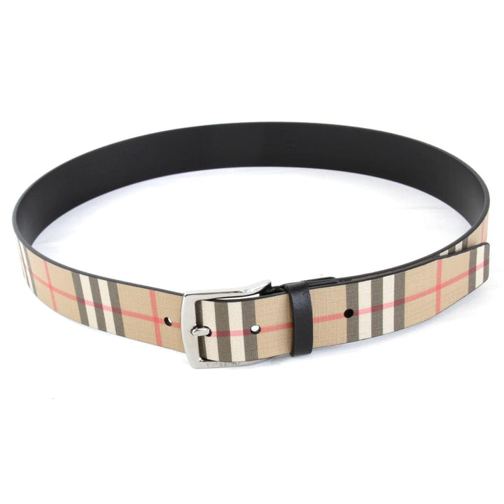 美品『USED』 
BURBERRY バーバリー 
 アーカイブ ベルト 
レザー ベージュ