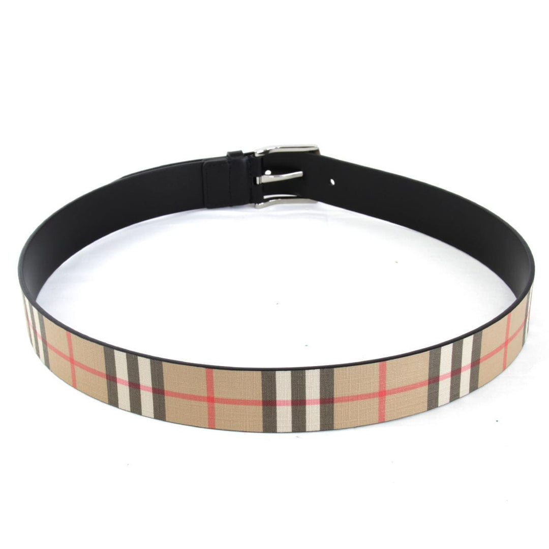 美品『USED』 
BURBERRY バーバリー 
 アーカイブ ベルト 
レザー ベージュ