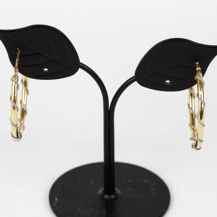 『USED』 K18/Ptプラチナ  
 フープピアス ピアス
 2.8g