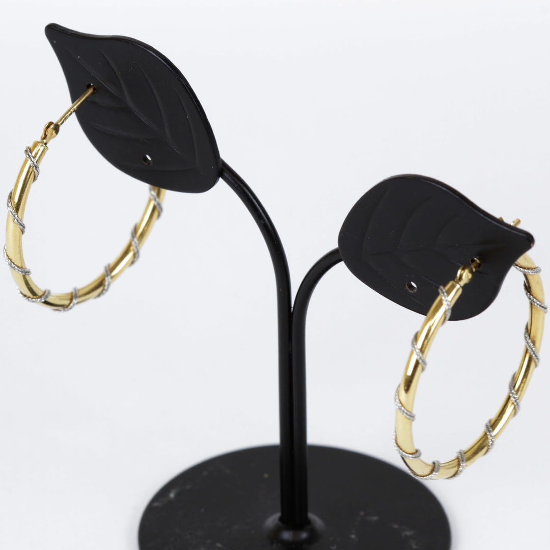 『USED』 K18/Ptプラチナ  
 フープピアス ピアス
 2.8g