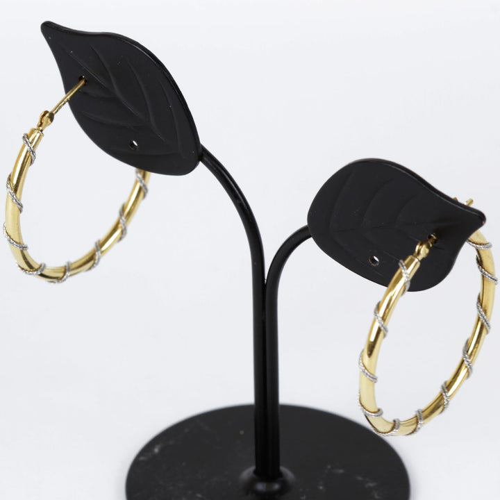 『USED』 K18/Ptプラチナ  
 フープピアス ピアス
 2.8g