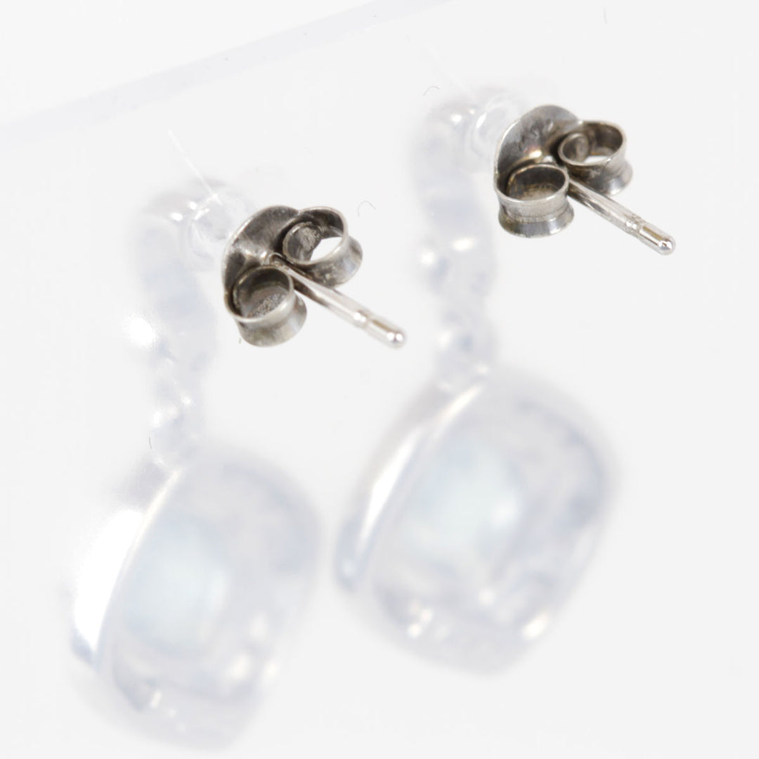 美品『USED』 シルバー925 
 石付きピアス ピアス
 3.9g