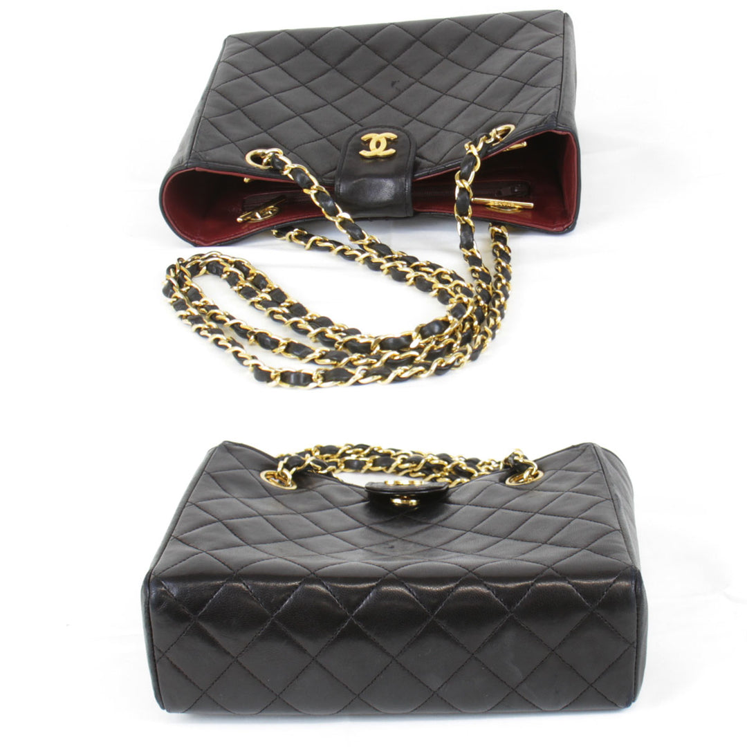 『USED』 
CHANEL シャネル 
 ショルダーバッグ 
ラムスキン ブラック