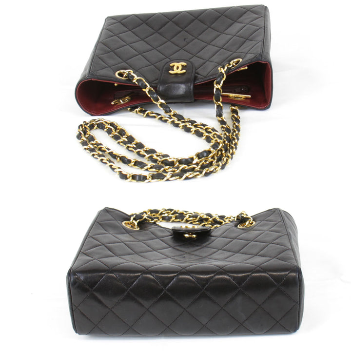 『USED』 
CHANEL シャネル 
 ショルダーバッグ 
ラムスキン ブラック