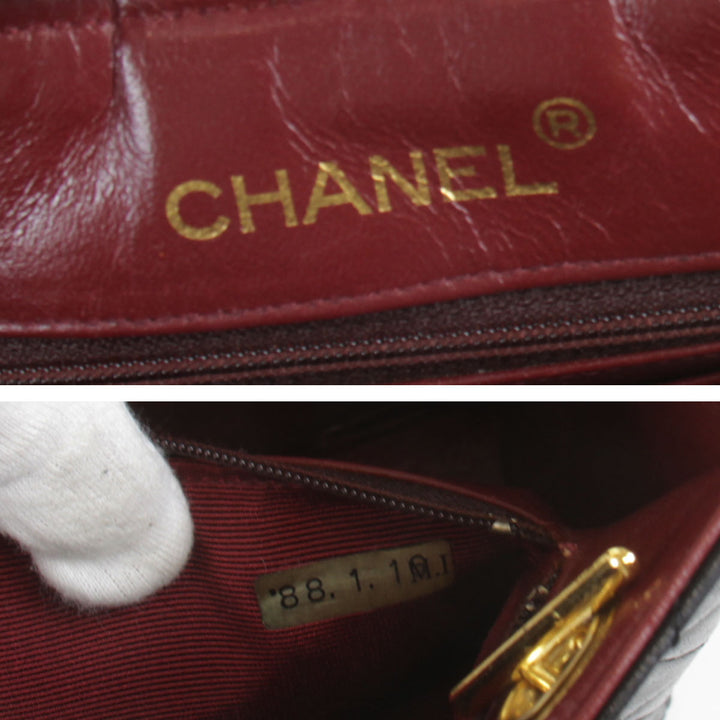 『USED』 
CHANEL シャネル 
 ショルダーバッグ 
ラムスキン ブラック