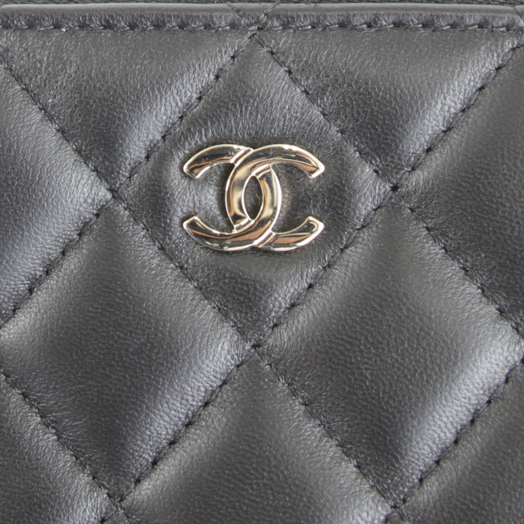 美品『USED』 
CHANEL シャネル 
 マトラッセ チェーンショルダー ショルダーバッグ 
ラムスキン ブラック