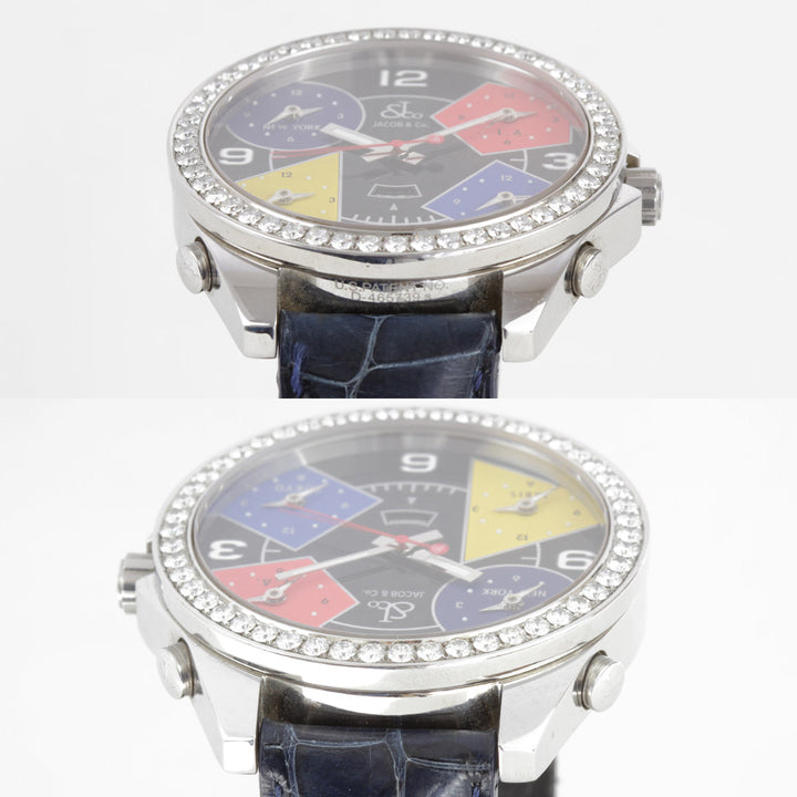 『USED』 
JACOB&CO  ファイブタイムゾーン JC11 
腕時計
 クォーツ メンズ
