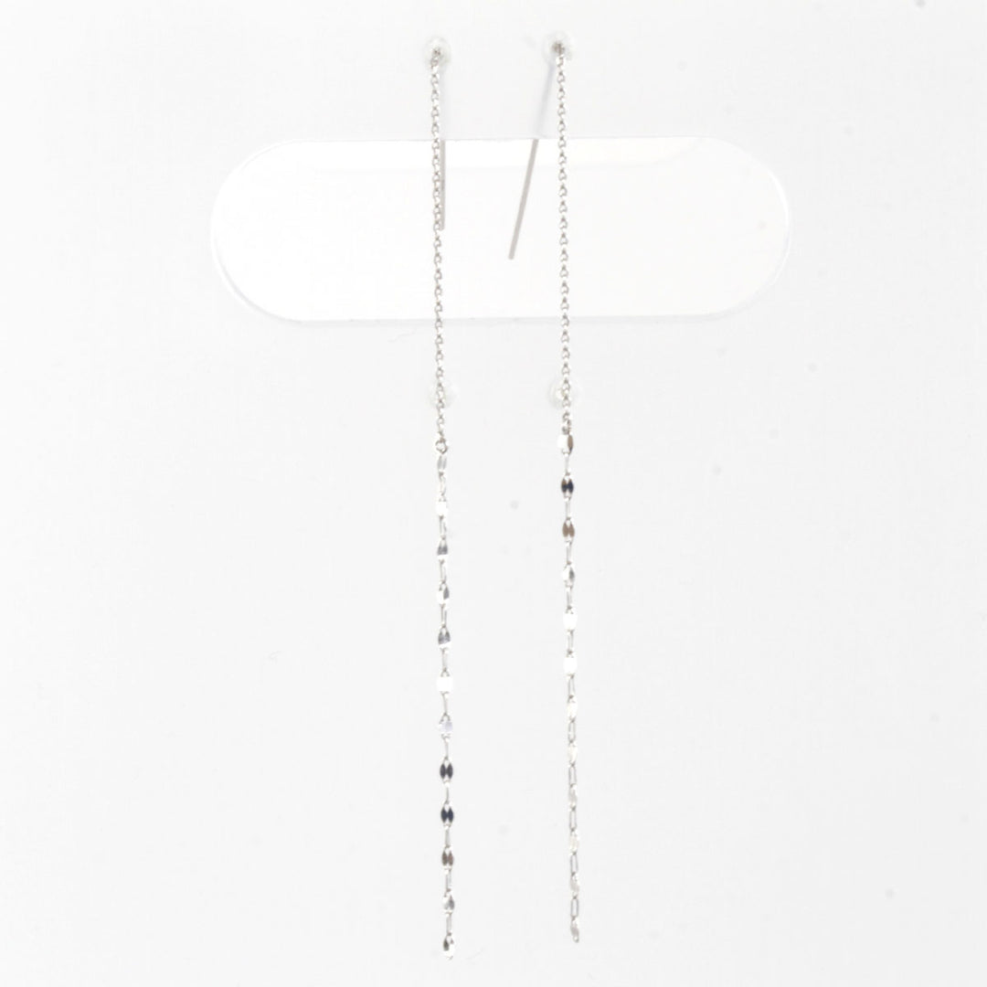 美品『USED』 K10WG 
 チェーン ピアス
 0.5g