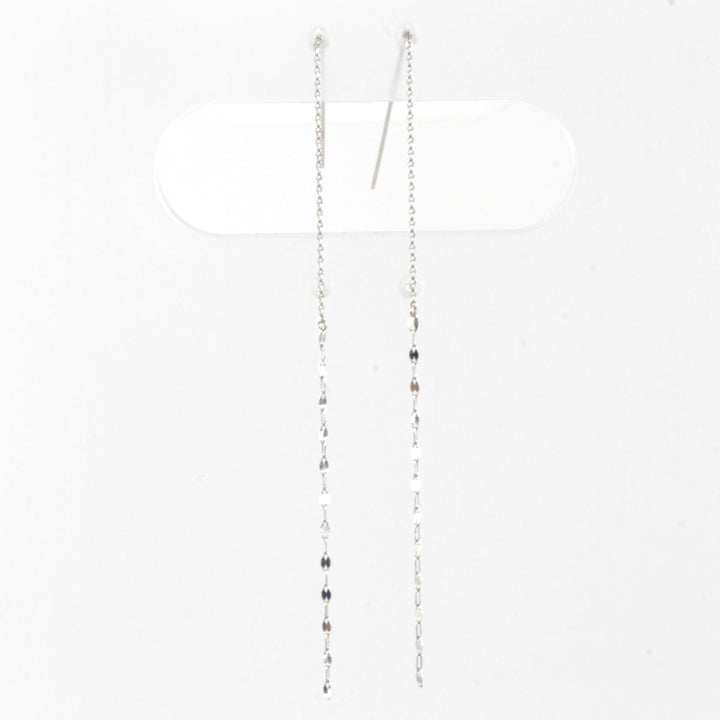 美品『USED』 K10WG 
 チェーン ピアス
 0.5g