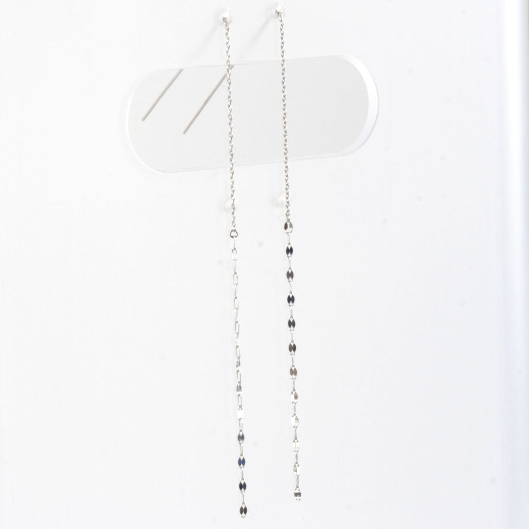 美品『USED』 K10WG 
 チェーン ピアス
 0.5g
