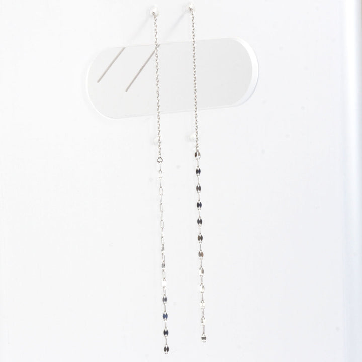 美品『USED』 K10WG 
 チェーン ピアス
 0.5g