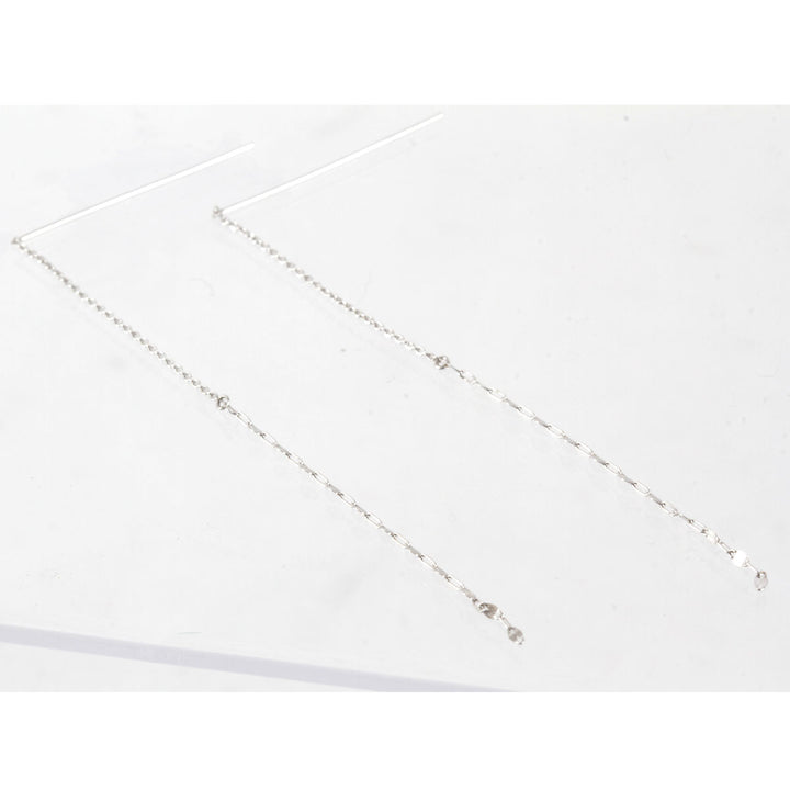 美品『USED』 K10WG 
 チェーン ピアス
 0.5g