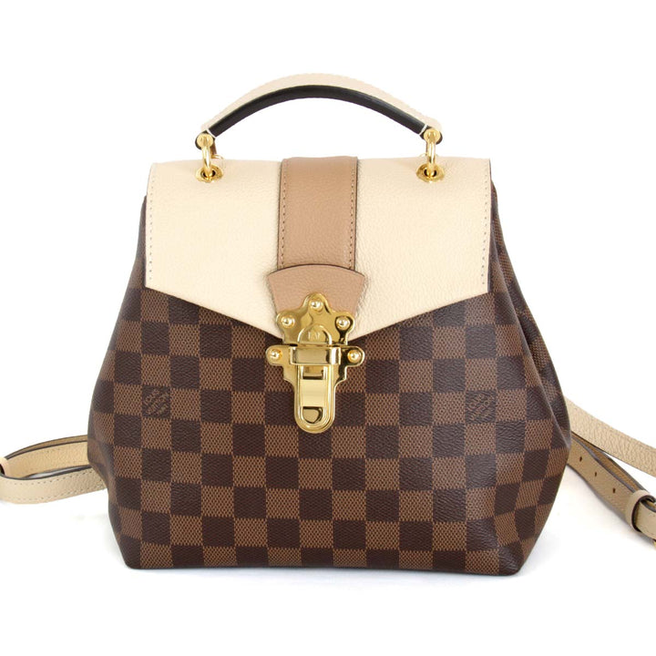 美品『ほぼ未使用』 
LOUIS VUITTON ルイ・ヴィトン 
 クラプトン N42259 リュック・デイパック 
ダミエキャンバス ダミエ・エベヌ