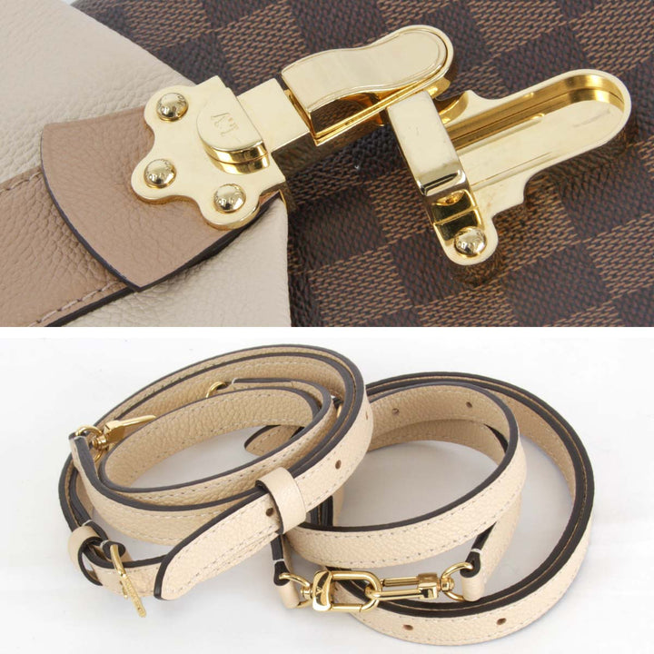 美品『ほぼ未使用』 
LOUIS VUITTON ルイ・ヴィトン 
 クラプトン N42259 リュック・デイパック 
ダミエキャンバス ダミエ・エベヌ