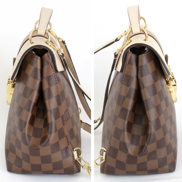 美品『ほぼ未使用』 
LOUIS VUITTON ルイ・ヴィトン 
 クラプトン N42259 リュック・デイパック 
ダミエキャンバス ダミエ・エベヌ