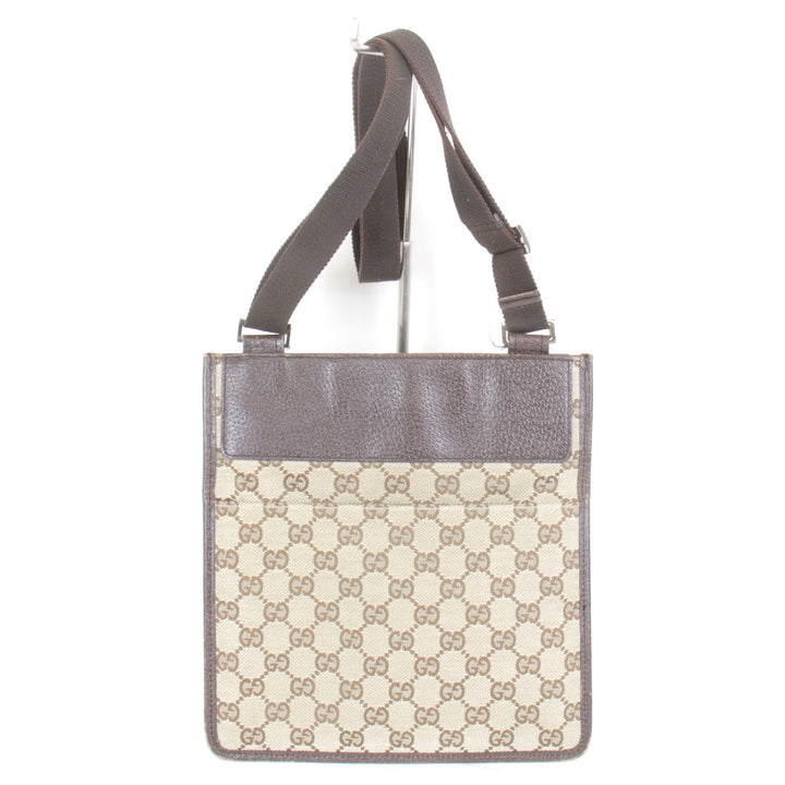 『USED』 
GUCCI グッチ 
 27639/213317 ショルダーバッグ 
GGキャンバス ベージュ×ダークブラウン