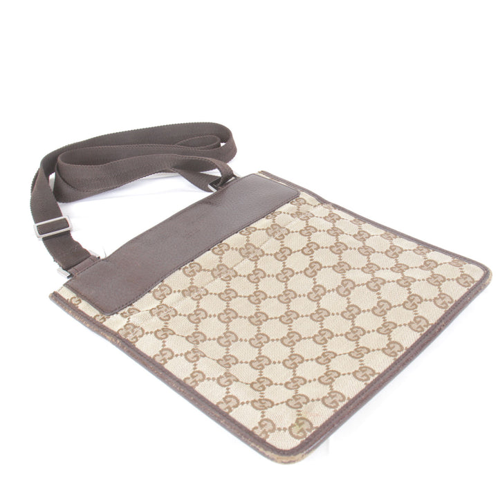 『USED』 
GUCCI グッチ 
 27639/213317 ショルダーバッグ 
GGキャンバス ベージュ×ダークブラウン