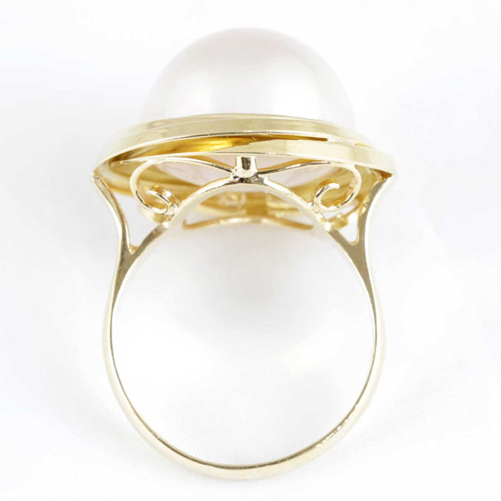 美品『USED』 K18/パール  
 マベパール リング リング・指輪
 6.6g
