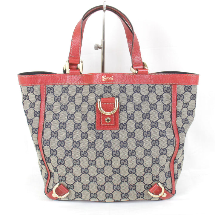 『USED』 
GUCCI グッチ 
 130739/213317 ハンドバッグ 
GGキャンバス レッド×ベージュ