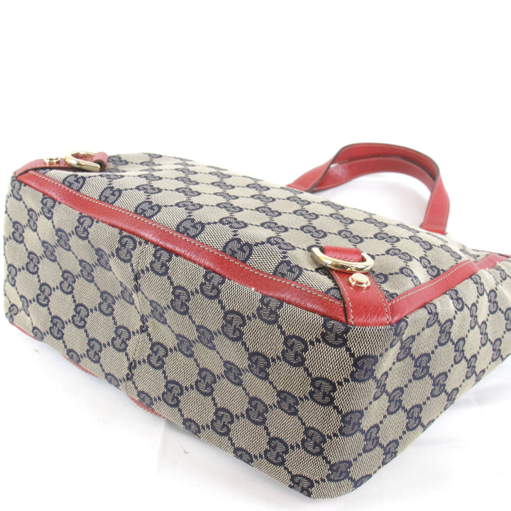 『USED』 
GUCCI グッチ 
 130739/213317 ハンドバッグ 
GGキャンバス レッド×ベージュ