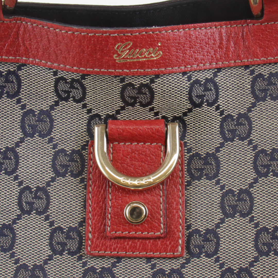 『USED』 
GUCCI グッチ 
 130739/213317 ハンドバッグ 
GGキャンバス レッド×ベージュ