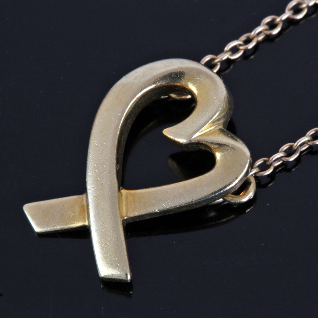美品『USED』 K18 
TIFFANY&Co.  パロマ・ピカソ ラビングハート ネックレス
 2.6g
