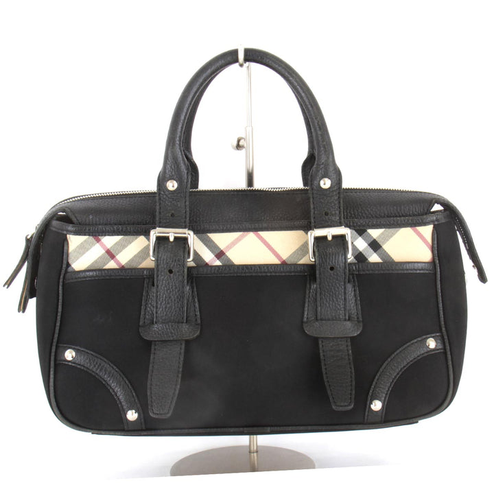 『USED』 
BURBERRY バーバリー 
 トートバッグ 
キャンバス ブラック