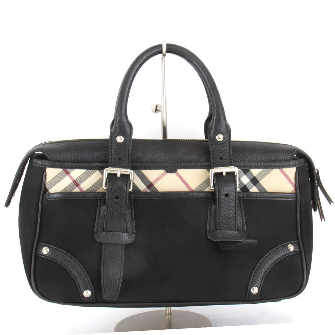 『USED』 
BURBERRY バーバリー 
 トートバッグ 
キャンバス ブラック