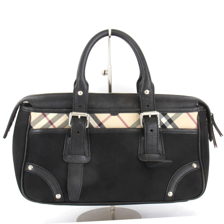 『USED』 
BURBERRY バーバリー 
 トートバッグ 
キャンバス ブラック