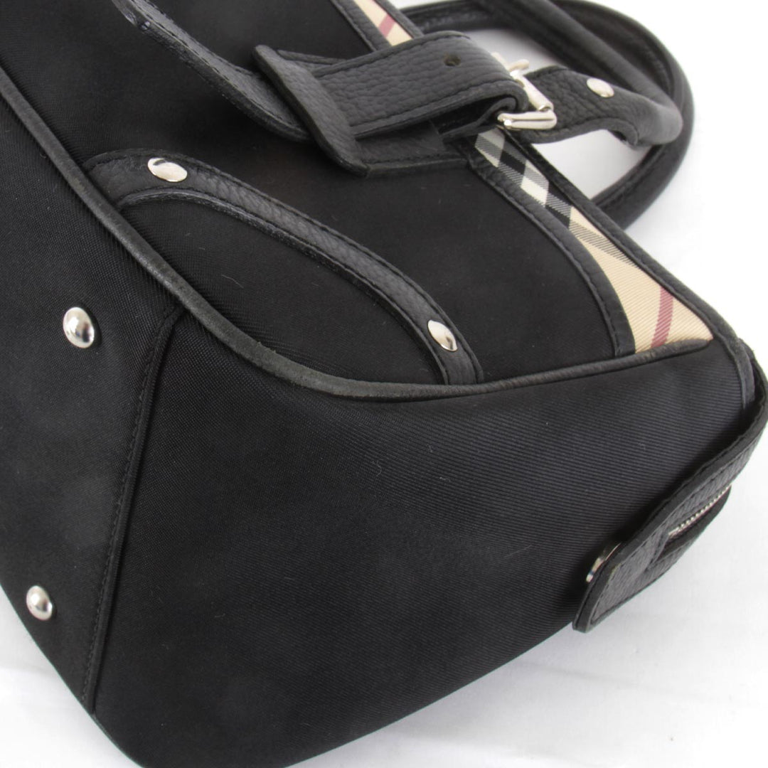 『USED』 
BURBERRY バーバリー 
 トートバッグ 
キャンバス ブラック