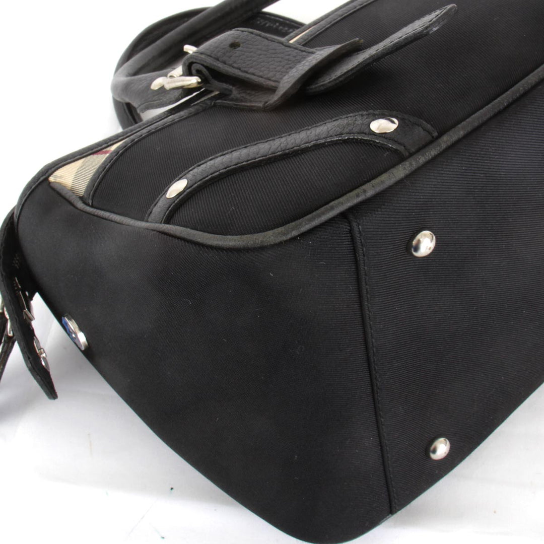 『USED』 
BURBERRY バーバリー 
 トートバッグ 
キャンバス ブラック