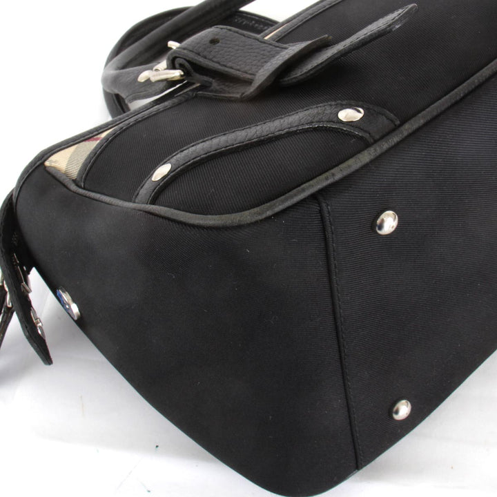 『USED』 
BURBERRY バーバリー 
 トートバッグ 
キャンバス ブラック
