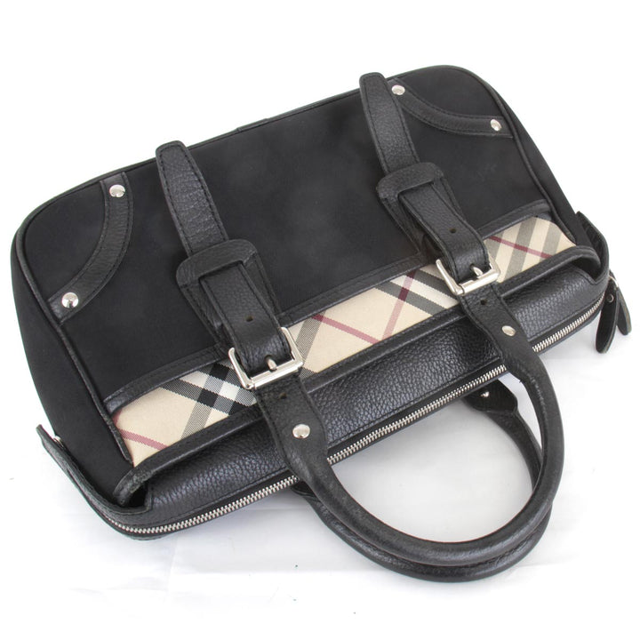 『USED』 
BURBERRY バーバリー 
 トートバッグ 
キャンバス ブラック