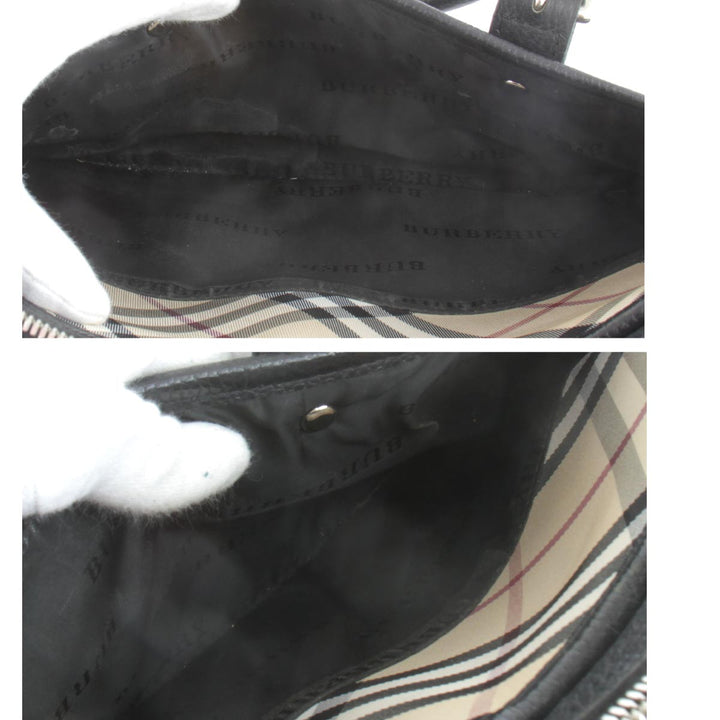『USED』 
BURBERRY バーバリー 
 トートバッグ 
キャンバス ブラック