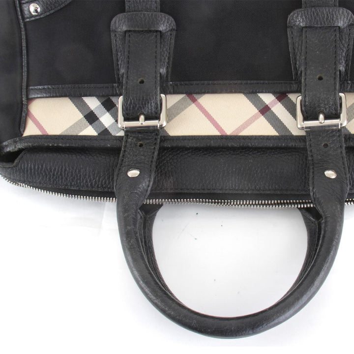 『USED』 
BURBERRY バーバリー 
 トートバッグ 
キャンバス ブラック