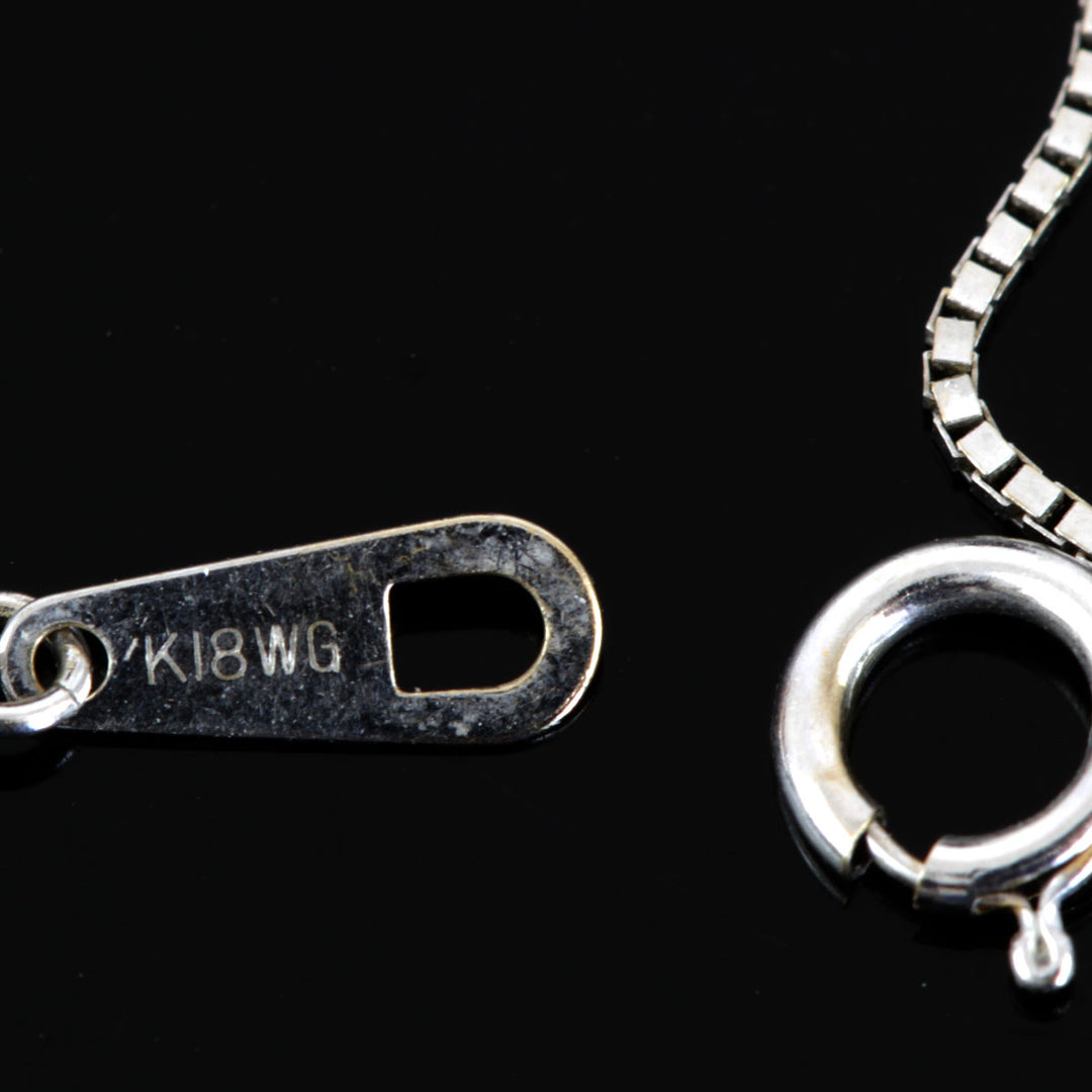 『USED』 K18WG 
Pinky&Dianne ネックレス
 ダイヤモンド 0.03 2.9g