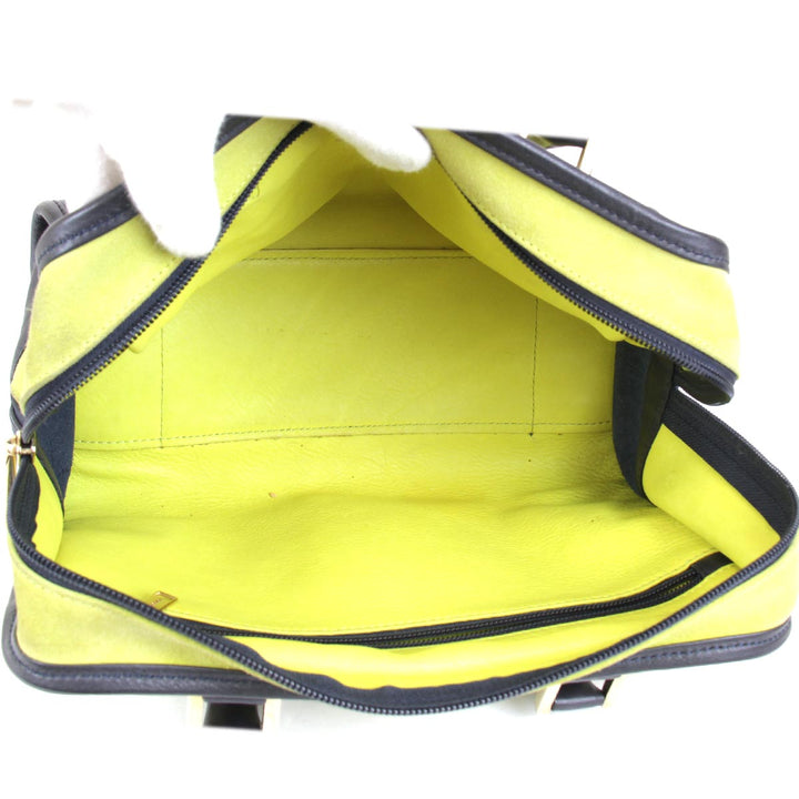 『USED』 
LOEWE ロエベ 
 ハンドバッグ 
ベロア イエロー