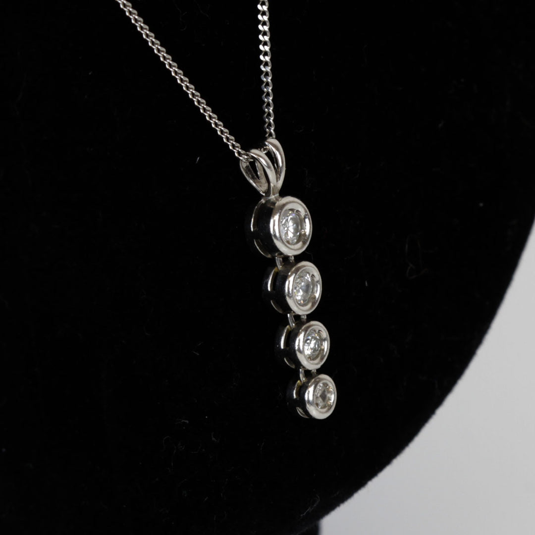 『USED』 Pt850/Pt900  /ダイヤモンド 
ネックレス
 ダイヤモンド 4.5g