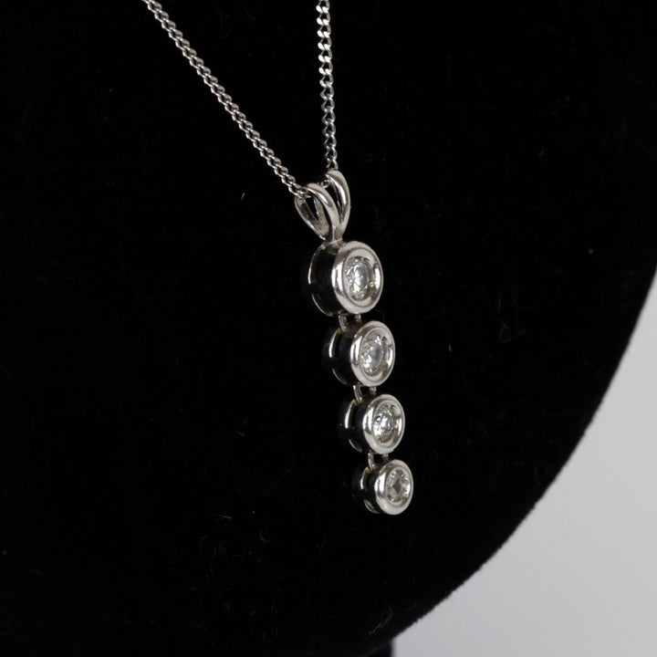 『USED』 Pt850/Pt900  /ダイヤモンド 
ネックレス
 ダイヤモンド 4.5g