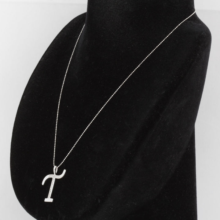 美品『USED』 K18WG 
 デザイン ネックレス
 ダイヤモンド 0.14 3.5g