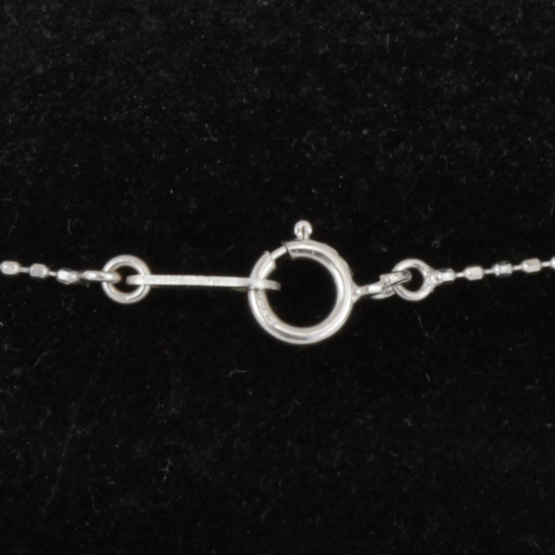 美品『USED』 K18WG 
 デザイン ネックレス
 ダイヤモンド 0.14 3.5g