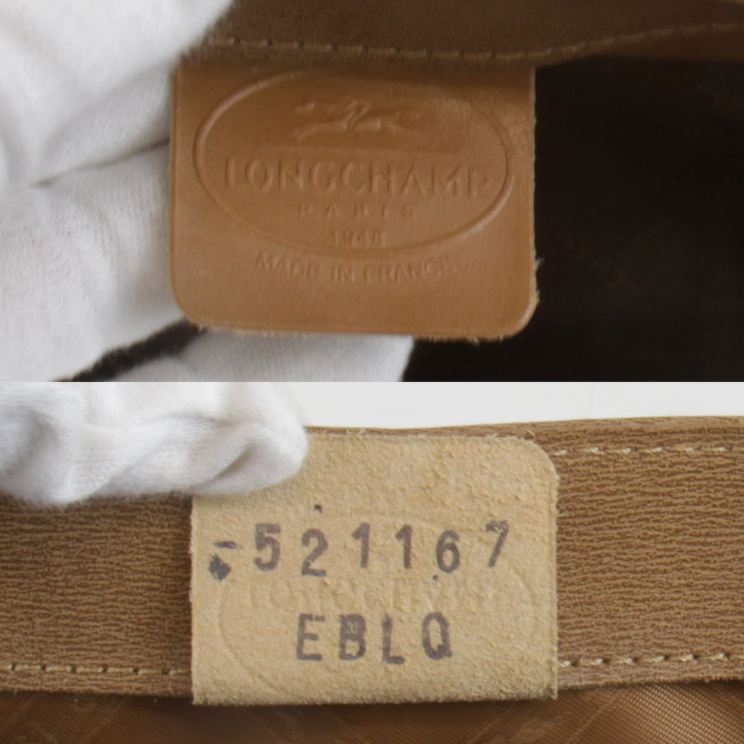 『USED』 
Longchamp ロンシャン 
 ロゾ ハンドバッグ 
レザー キャメル