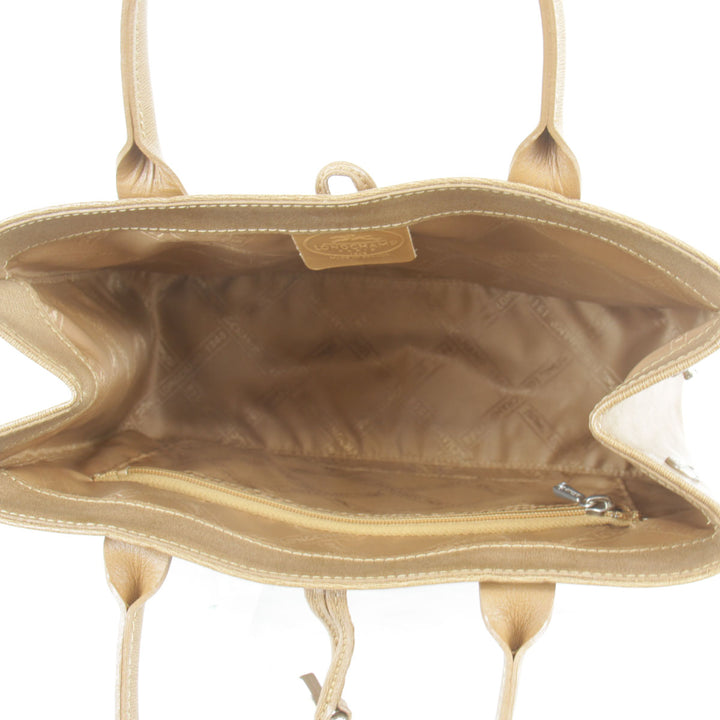『USED』 
Longchamp ロンシャン 
 ロゾ ハンドバッグ 
レザー キャメル