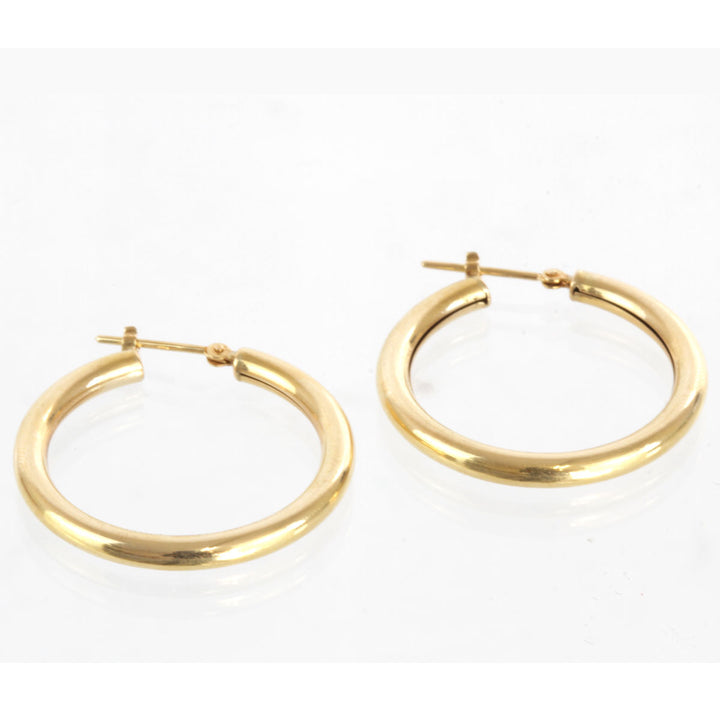 美品『USED』 K18 
 フープ ピアス
 3.3g