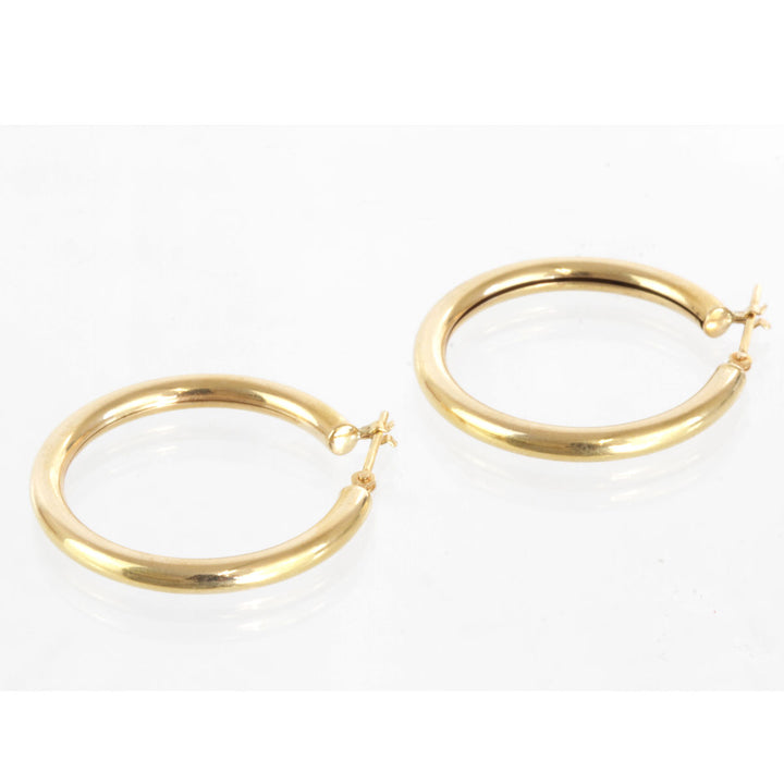 美品『USED』 K18 
 フープ ピアス
 3.3g