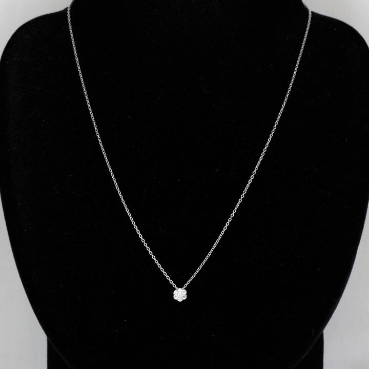 美品『USED』 K18WG/ダイヤモンド  
Ponte Vecchio ネックレス
 ダイヤモンド 0.14 2.1g