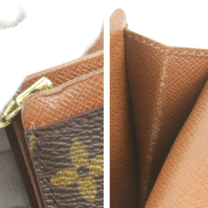 『USED』 
LOUIS VUITTON ルイ・ヴィトン 
 ポルトモネピエトレゾール M61730 二つ折り財布 
モノグラムキャンバス モノグラム