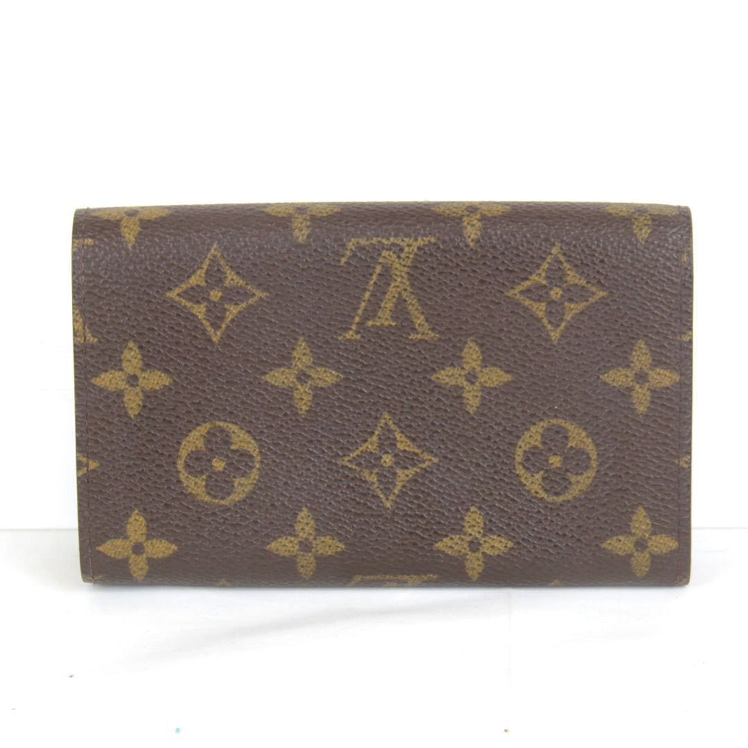 『USED』 
LOUIS VUITTON ルイ・ヴィトン 
 ポルトモネピエトレゾール M61730 二つ折り財布 
モノグラムキャンバス モノグラム